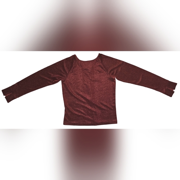 Harley-Davidson Womens Y2K Red Shimmer Button Front Slit Top Made USA Sz M - Picture 15 of 16